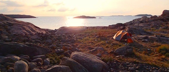 Veslanje ob zahodni obale Švedske