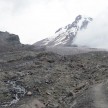 gora Kazbek in ledenik pod njo