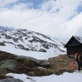 Villacherhütte na 2194 m, snega je grozno malo