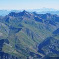 spodaj La Grave, zadaj Mont Blanc