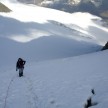 Na ledeniku proti Wildspitze.