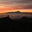 Roque Nublo in vulkan Teida v ozadju (Tenerifi)