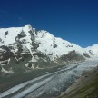 Lep pogled na ledenik Pasterze pod Grossglocnerjem.